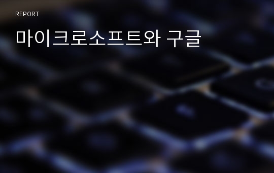 마이크로소프트와 구글