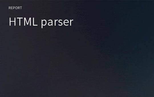 HTML parser