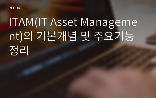 ITAM(IT Asset Management)의 기본개념 및 주요기능 정리