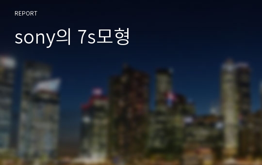 sony의 7s모형