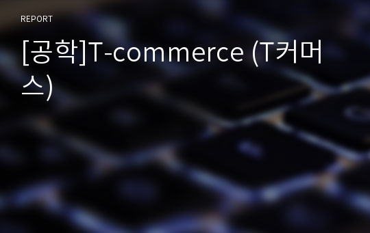 [공학]T-commerce (T커머스)