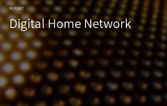 Digital Home Network