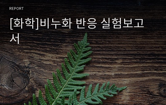 [화학]비누화 반응 실험보고서