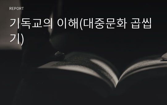 기독교의 이해(대중문화 곱씹기)