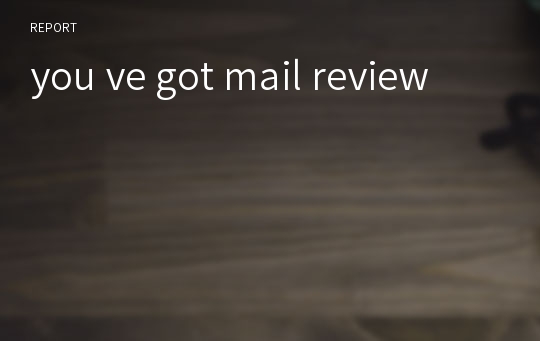 you ve got mail review