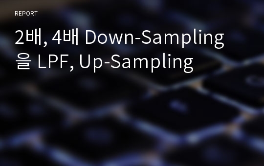 2배, 4배 Down-Sampling을 LPF, Up-Sampling