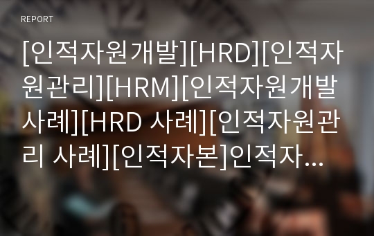 [인적자원개발][HRD][인적자원관리][HRM][인적자원개발 사례][HRD 사례][인적자원관리 사례][인적자본]인적자원개발(HRD)과 인적자원관리(HRM)의 사례 및 인적자원개발(HRD)과 인적자원관리(HRM)의 전략 분석