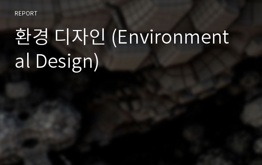 환경 디자인 (Environmental Design)