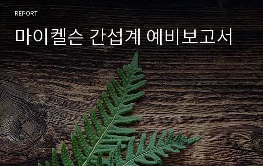 마이켈슨 간섭계 예비보고서