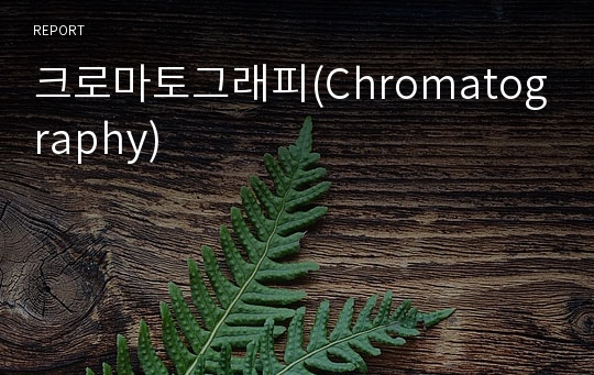 크로마토그래피(Chromatography)