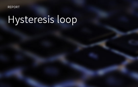 Hysteresis loop