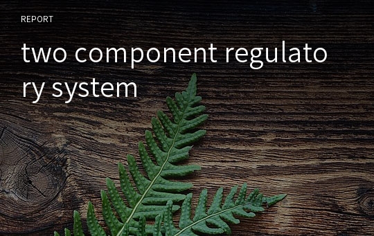 two component regulatory system