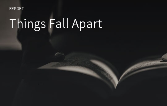 Things Fall Apart