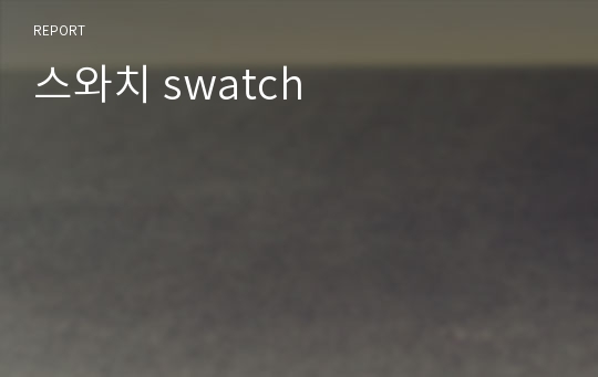 스와치 swatch