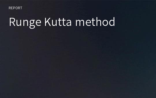 Runge Kutta method