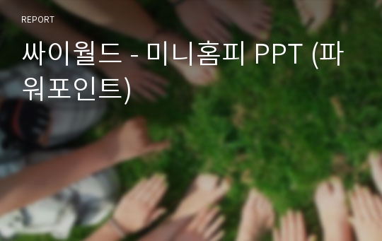 싸이월드 - 미니홈피 PPT (파워포인트)