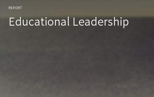 Educational Leadership