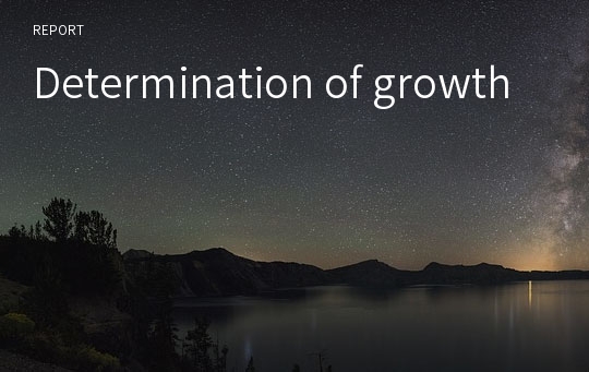 Determination of growth