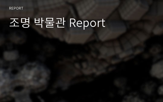 조명 박물관 Report