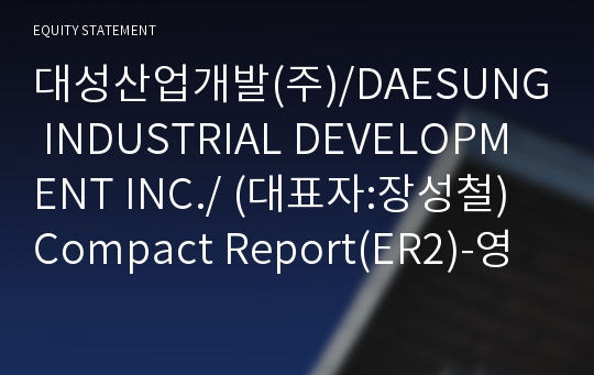 대성산업개발(주) Compact Report(ER2)-영문