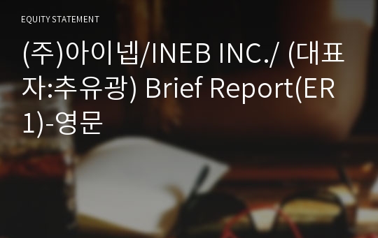 (주)아이넵 Brief Report(ER1)-영문