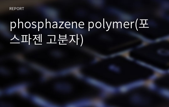 phosphazene polymer(포스파젠 고분자)