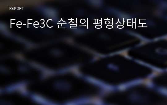 Fe-Fe3C 순철의 평형상태도