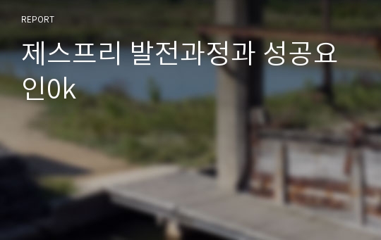 제스프리 발전과정과 성공요인0k