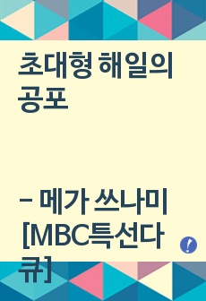 초대형 해일의 공포 - 메가 쓰나미 [MBC특선다큐]