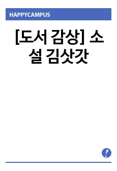 [도서 감상] 소설 김삿갓