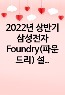 2022년 상반기 삼성전자 Foundry(파운드리) 설비기술 최종 합격 자소서 및 GSAT팁 + 인성, 전공 면접후기까지! (지방대에서 삼성전자까지 최종합격!!)