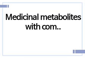 Medicinal metabolites with common biosynthetic pathways in Solanum nigrum 논문 번역 및 분석