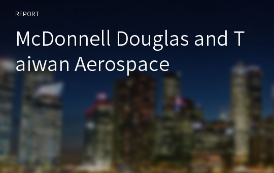 McDonnell Douglas and Taiwan Aerospace