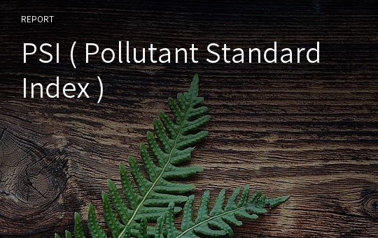 PSI ( Pollutant Standard Index )