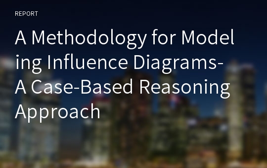 A Methodology for Modeling Influence Diagrams- A Case-Based Reasoning Approach