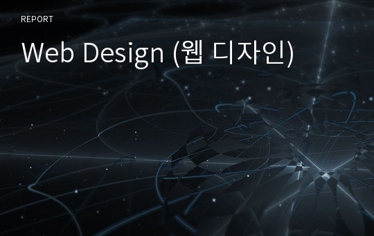 Web Design (웹 디자인)