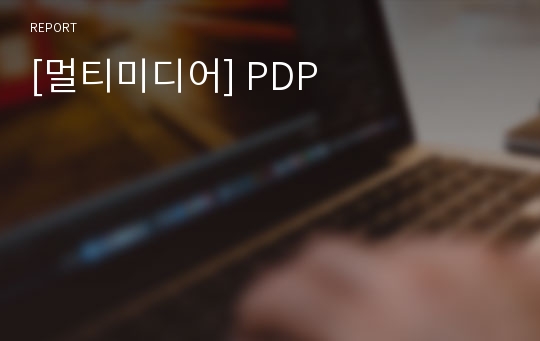 [멀티미디어] PDP