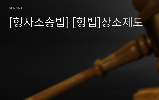 [형사소송법] [형법]상소제도