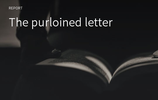 The purloined letter