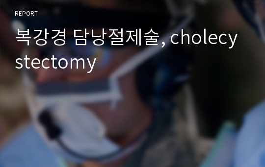 복강경 담낭절제술, cholecystectomy