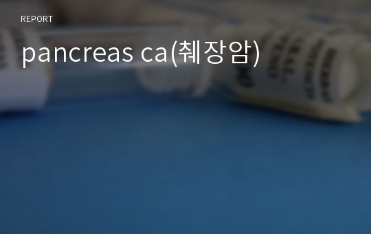 pancreas ca(췌장암)