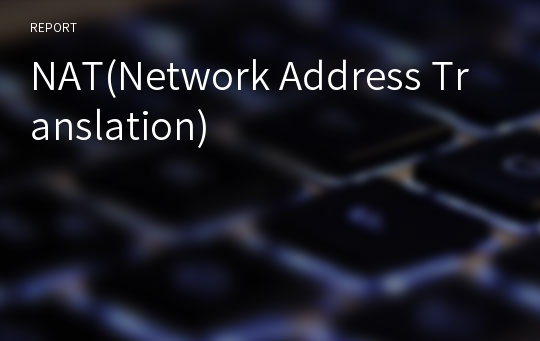 NAT(Network Address Translation)