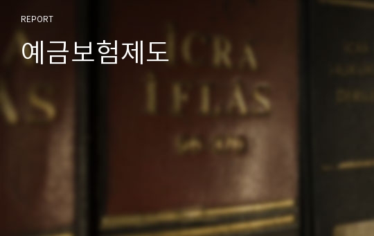 예금보험제도