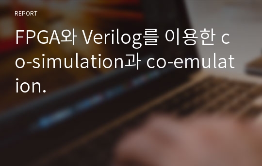 FPGA와 Verilog를 이용한 co-simulation과 co-emulation.