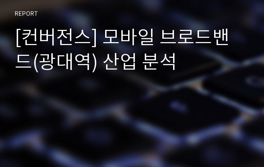 [컨버전스] 모바일 브로드밴드(광대역) 산업 분석