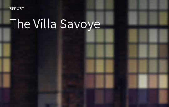 The Villa Savoye