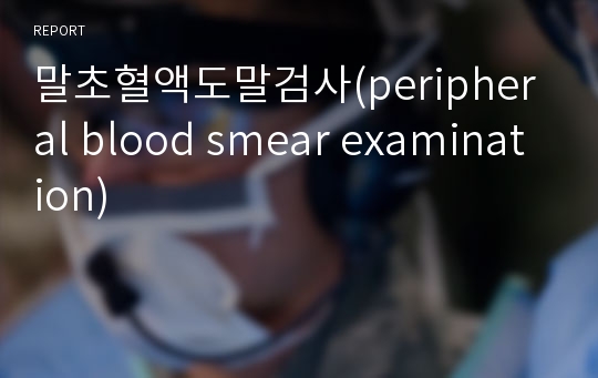 말초혈액도말검사(peripheral blood smear examination)