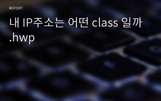 내 IP주소는 어떤 class 일까.hwp