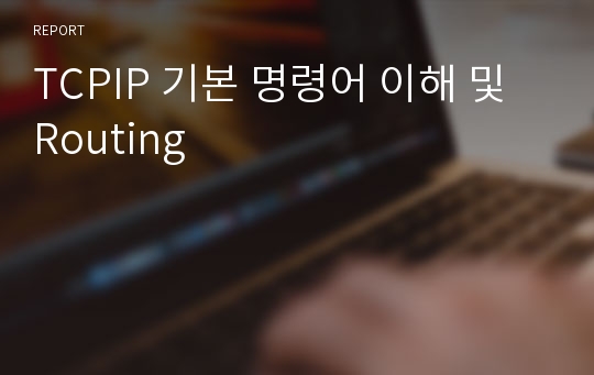 TCPIP 기본 명령어 이해 및 Routing