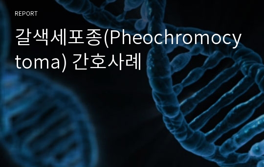 갈색세포종(Pheochromocytoma) 간호사례